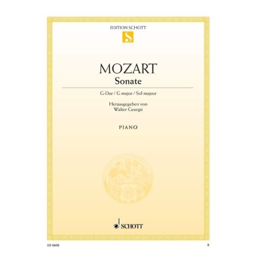 Mozart, Wolfgang Amadeus - Sonata No. 5 G Major  KV 283