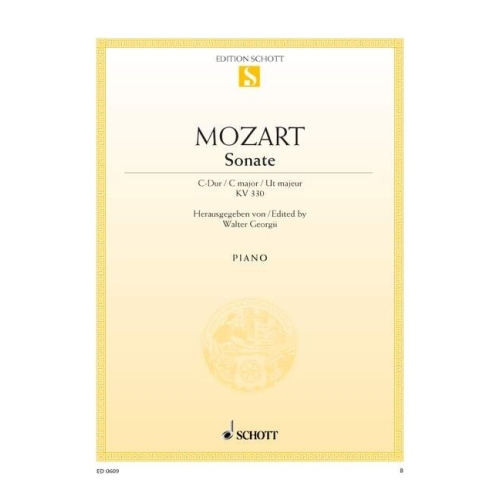Mozart, Wolfgang Amadeus - Sonata No. 10 C Major  KV 330
