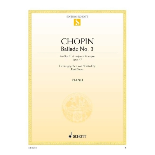 Chopin, Frédéric - Ballade No. 3 A flat Major op. 47