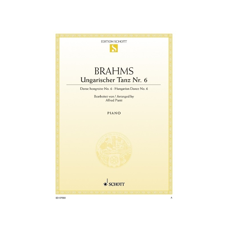 Brahms, Johannes - Hungarian Dance No. 6