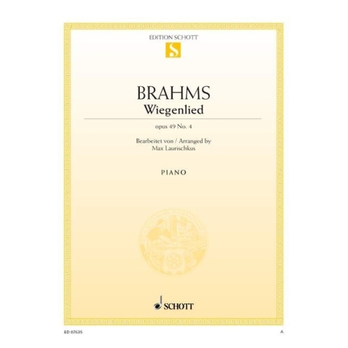Brahms, Johannes - Wiegenlied F major op. 49/4