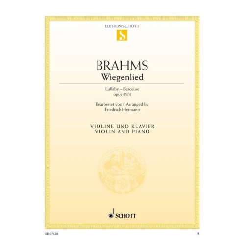 Brahms, Johannes - Wiegenlied F major op. 49/4