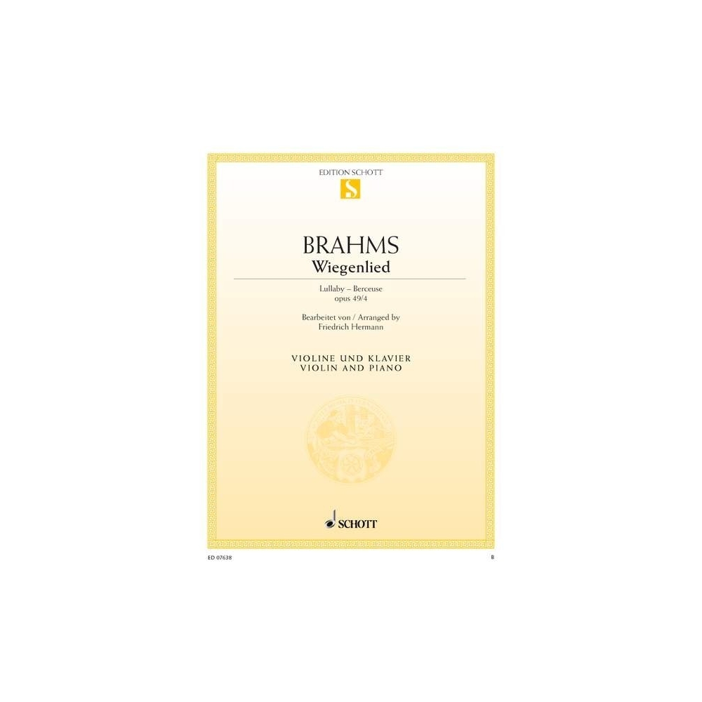 Brahms, Johannes - Wiegenlied F major op. 49/4 