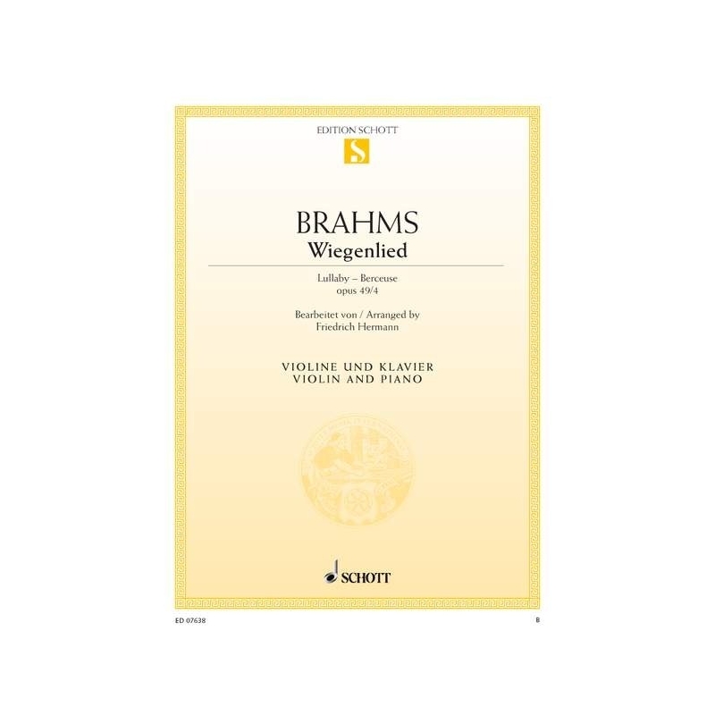 Brahms, Johannes - Wiegenlied F major op. 49/4 