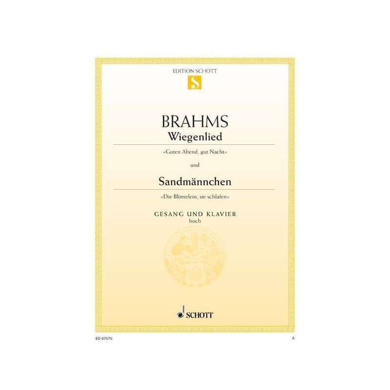 Brahms, Johannes - Wiegenlied / Sandmännchen 