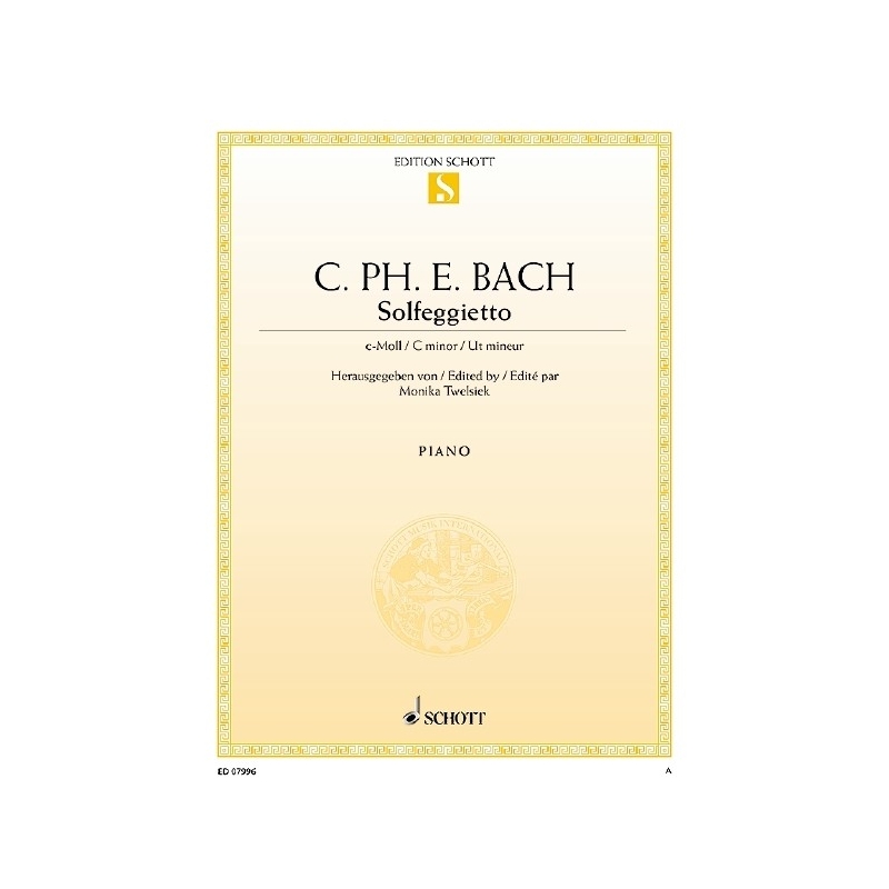 Bach, Carl Philipp Emanuel - Solfeggietto C minor Wq 117/2