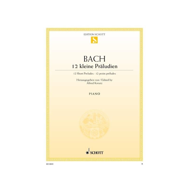 Bach, J.S - Twelve Short Preludes 