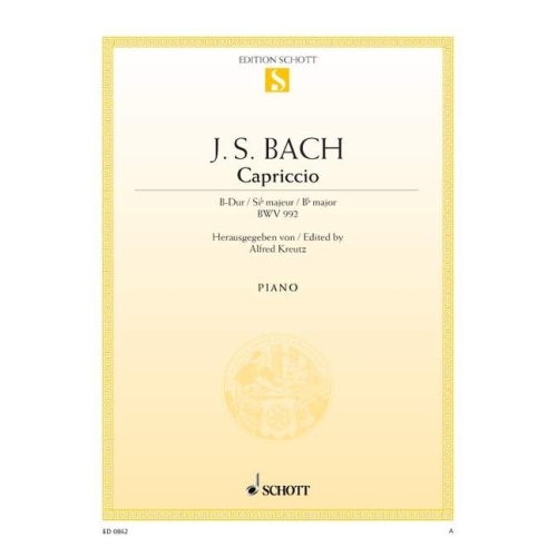 Bach, Johann Sebastian - Capriccio B flat Major  BWV 992