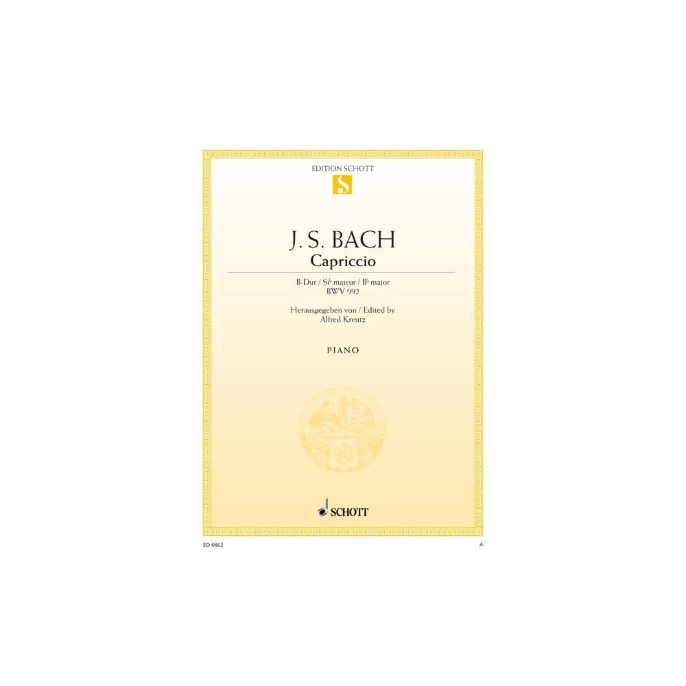 Bach, Johann Sebastian - Capriccio B flat Major  BWV 992