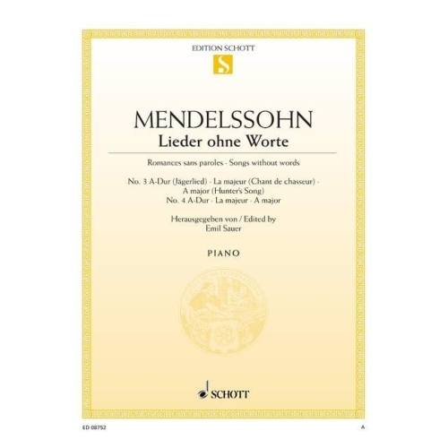 Mendelssohn Bartholdy, Felix - Songs without Words op. 19/3 and 4