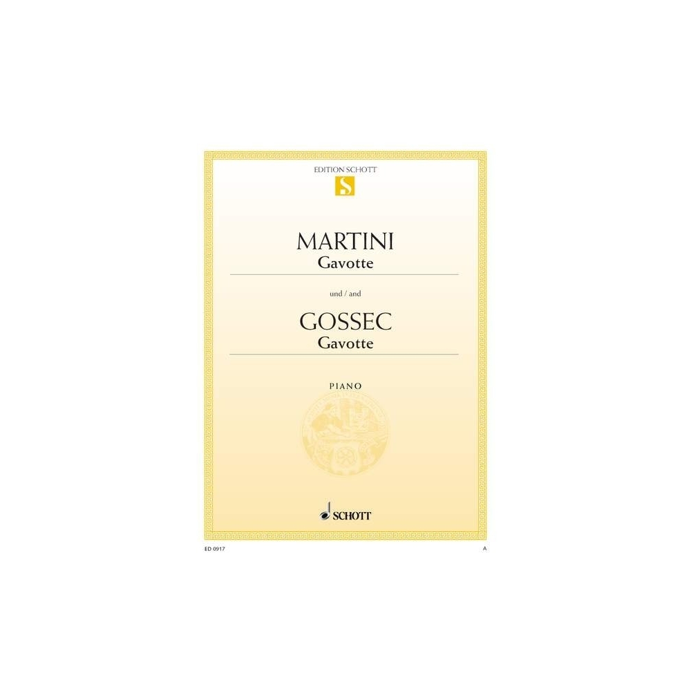 Gossec, François-Joseph / Martini, Giovanni Battista - Gavotte D Major / Gavotte