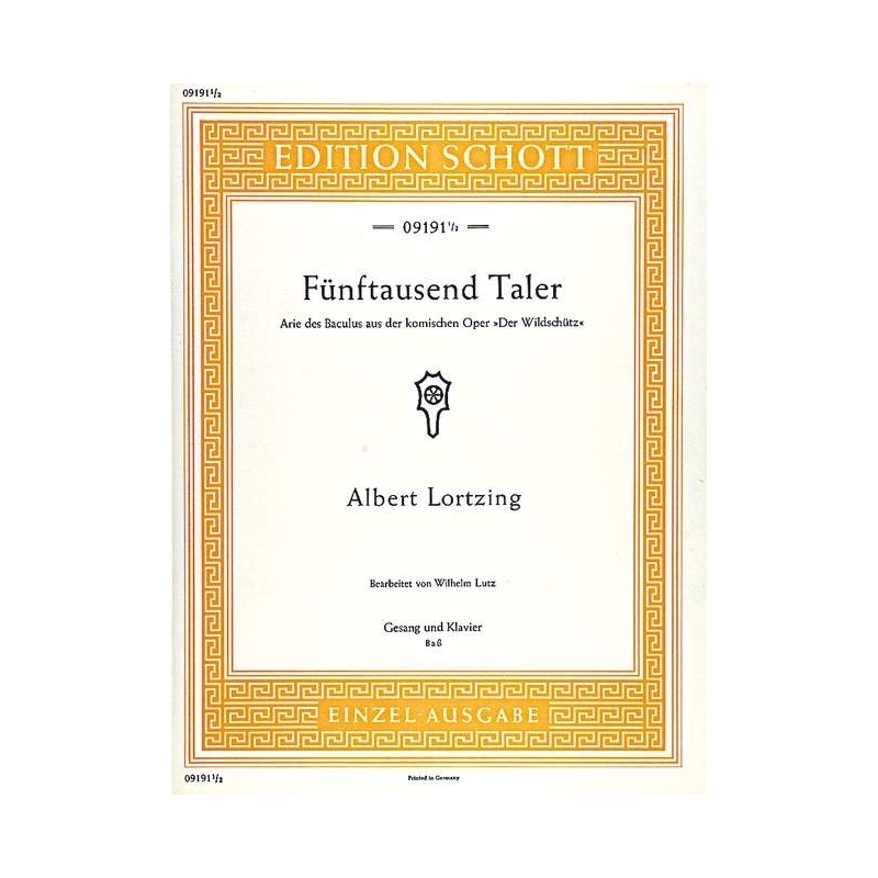 Lortzing, Albert - Fünftausend Taler