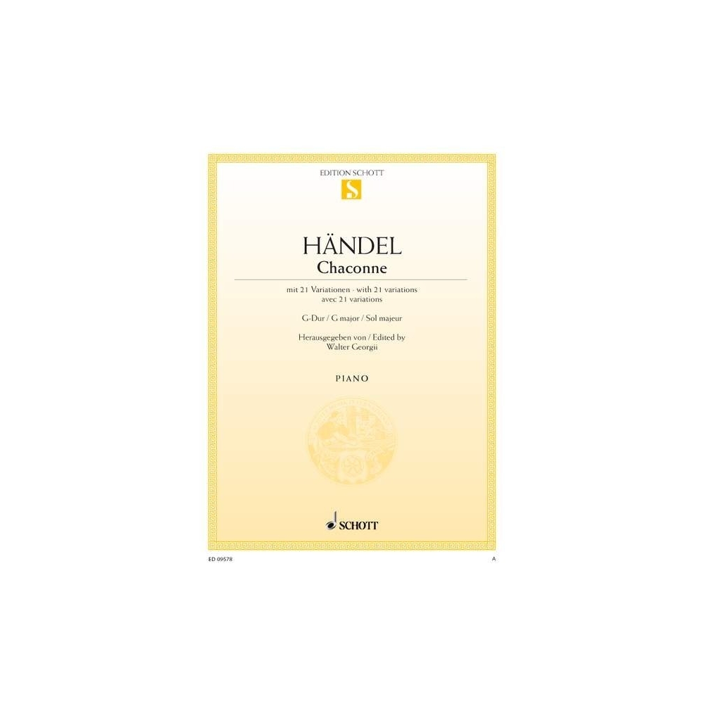 Handel, George Frideric - Chaconne G major 