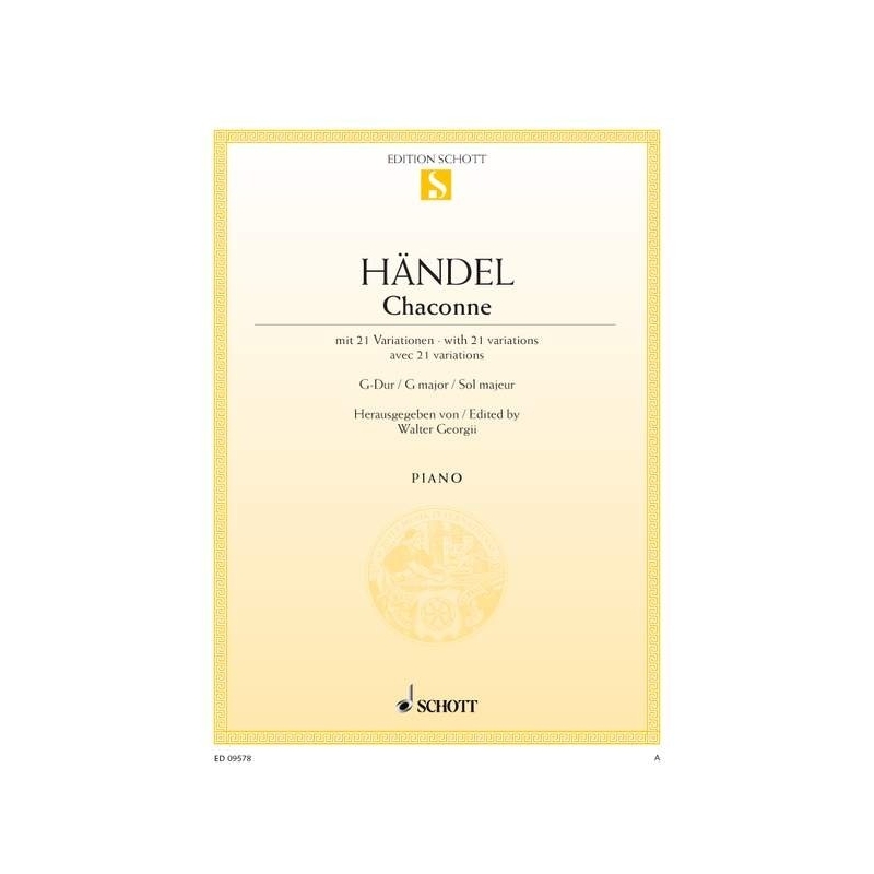 Handel, George Frideric - Chaconne G major
