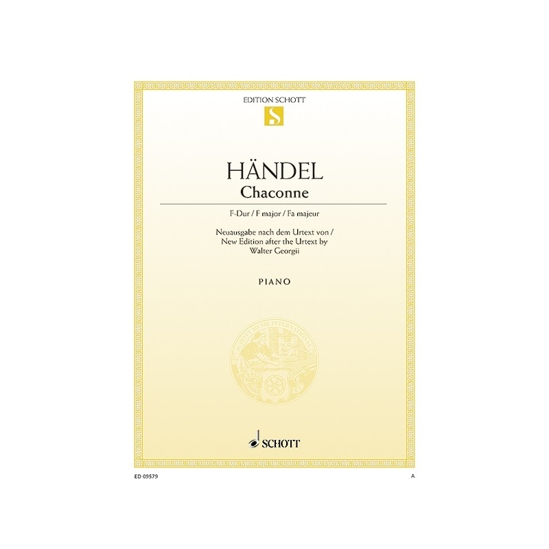Handel, George Frideric - Chaconne F major