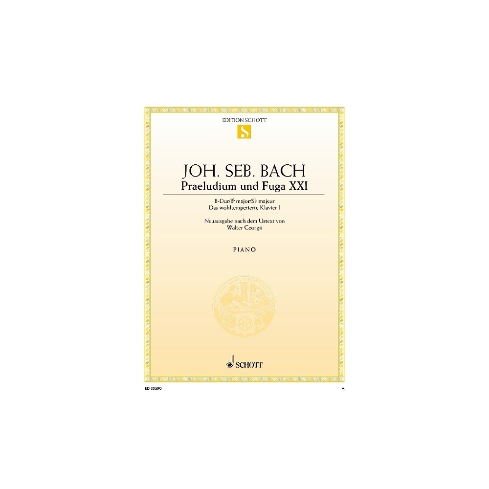 Bach, J.S - Prelude XXI and Fugue XXI B-flat major BWV 866 