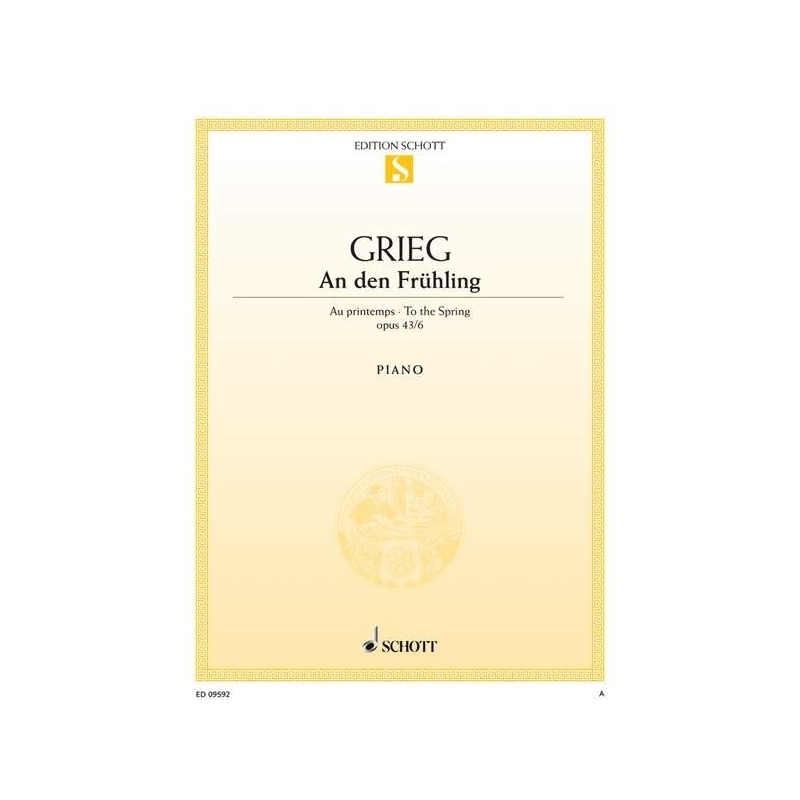 Grieg, Edvard - To the Spring op. 43/6 