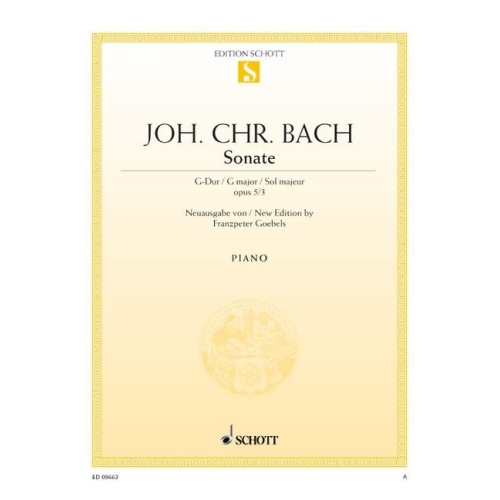 Bach, J.C - Sonata G major...
