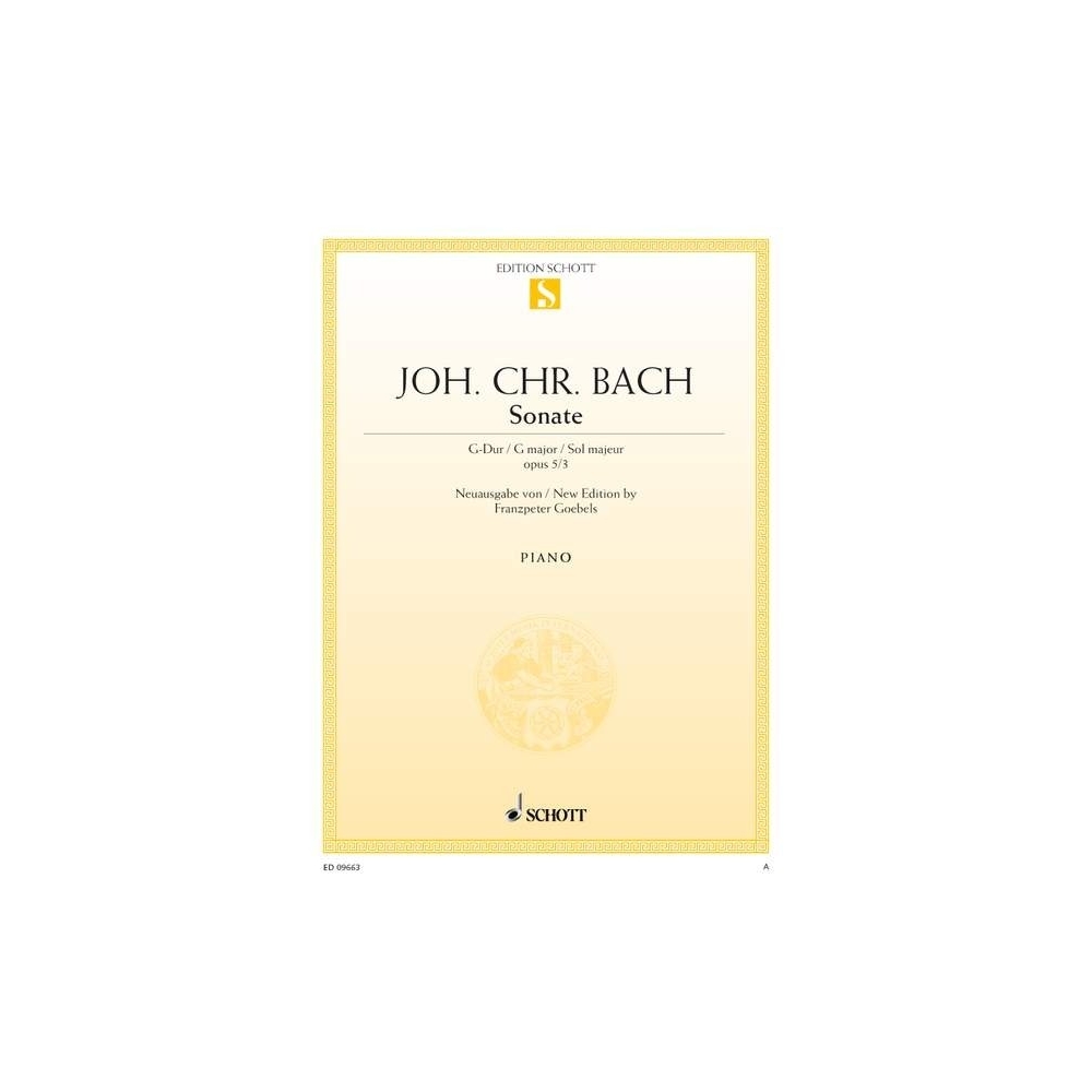 Bach, J.C - Sonata G major op. 5/3 