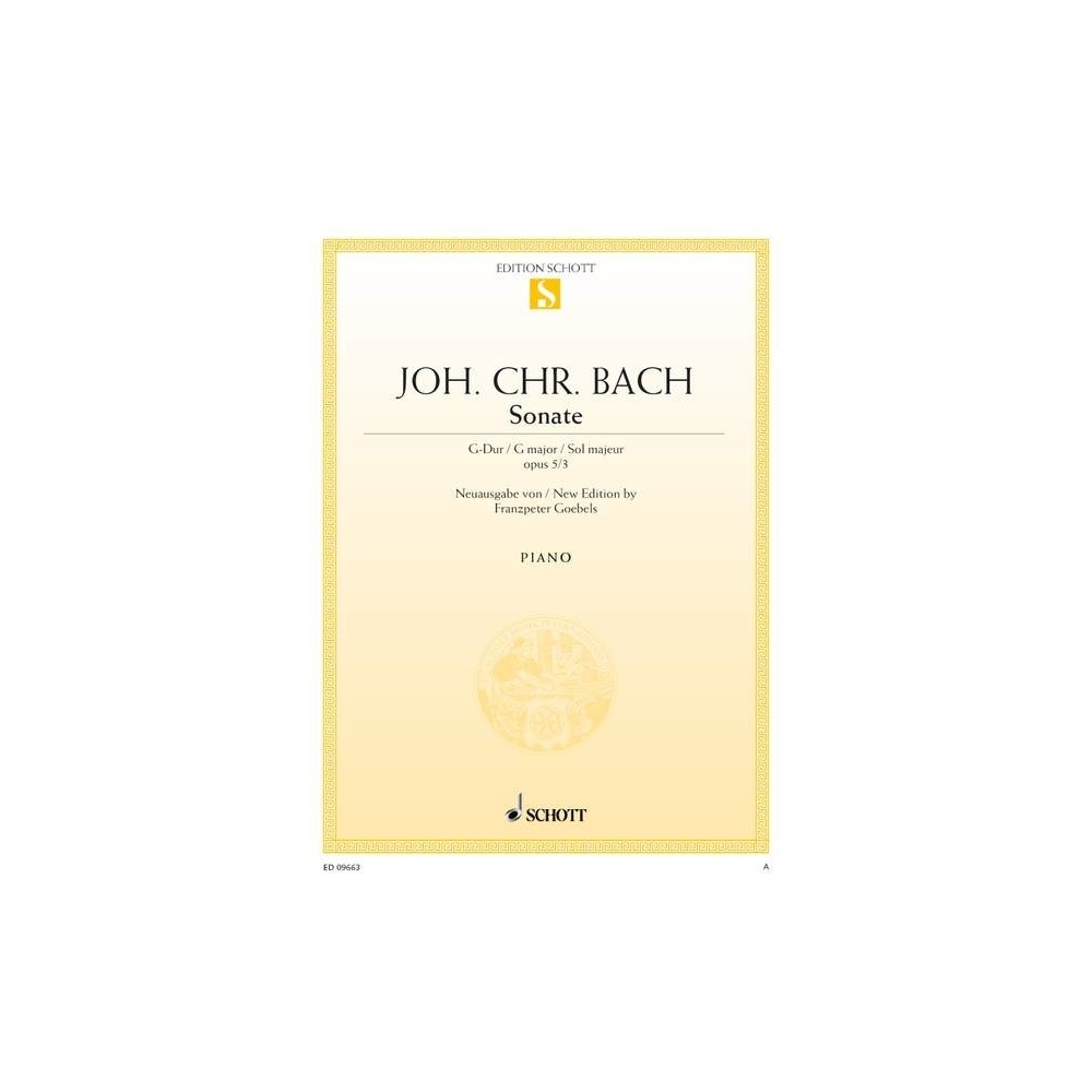 Bach, Johann Christian - Sonata G Major op. 5/3