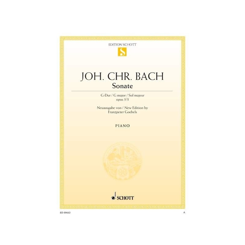 Bach, Johann Christian - Sonata G Major op. 5/3