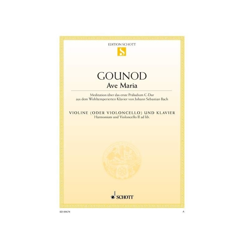 Gounod, Charles / Bach, J S - Ave Maria