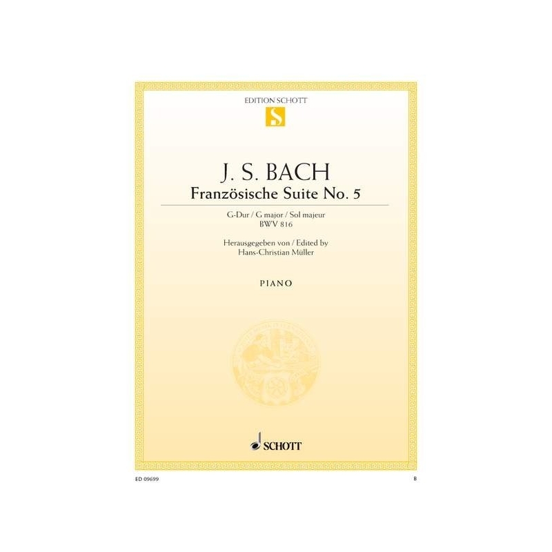 Bach, J.S - French Suite No. 5 G major BWV 816 