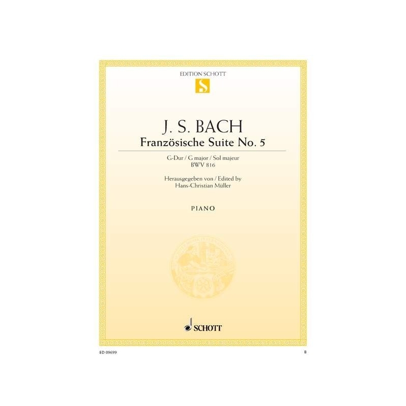 Bach, Johann Sebastian - French Suite No. 5 G Major  BWV 816