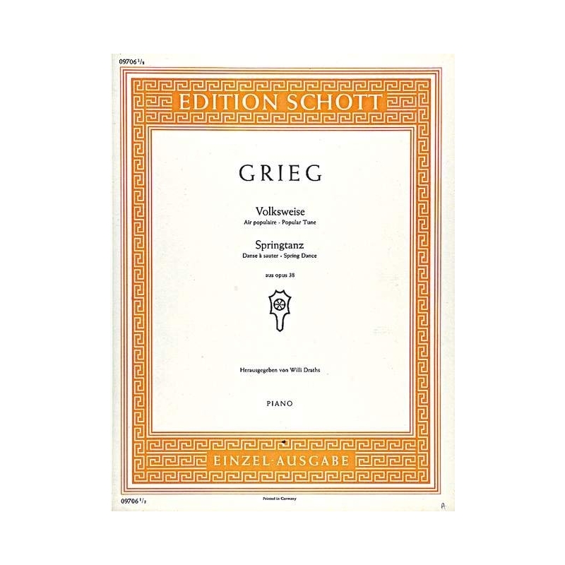 Grieg, Edvard - Folk-song - Spring dance op. 38/2 und op. 38/5 