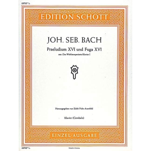 Bach, J.S - Prelude XVI and...
