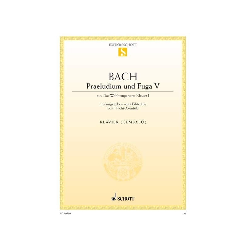 Bach, Johann Sebastian - Preludes V and Fugue V D Major  BWV 850