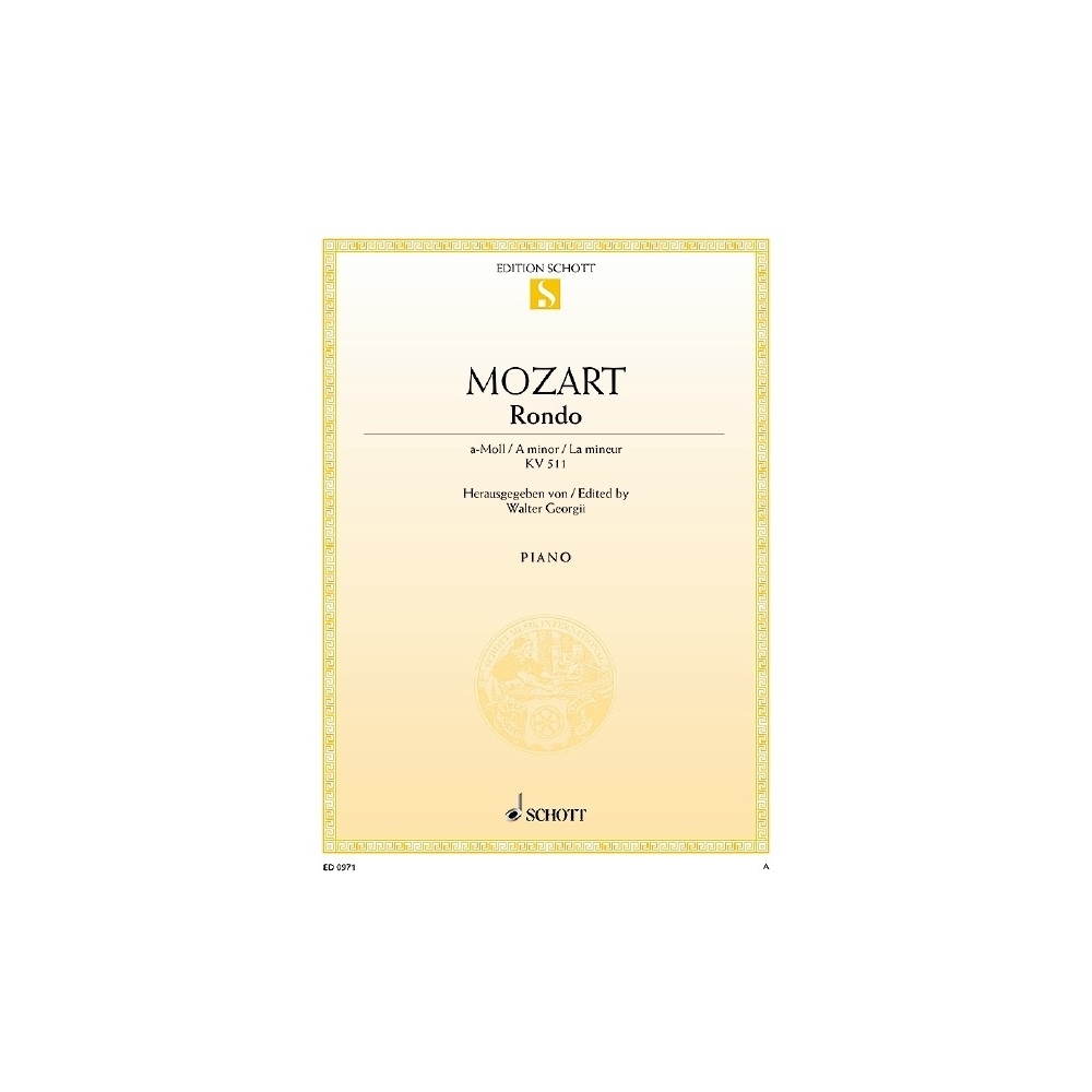 Mozart, Wolfgang Amadeus - Rondo A Minor KV 511 