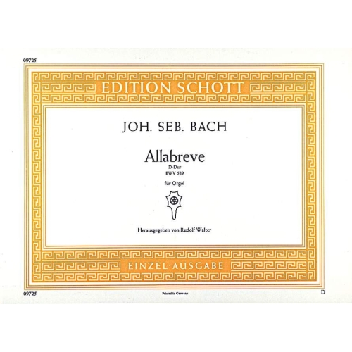 Bach, J.S - Allabreve D...
