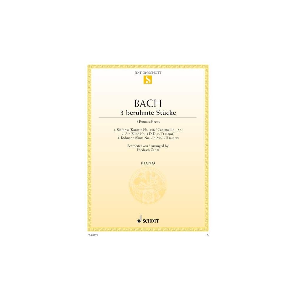 Bach, J.S - Three famous pieces 