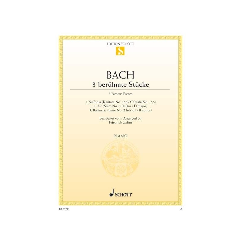 Bach, J.S - Three famous pieces 