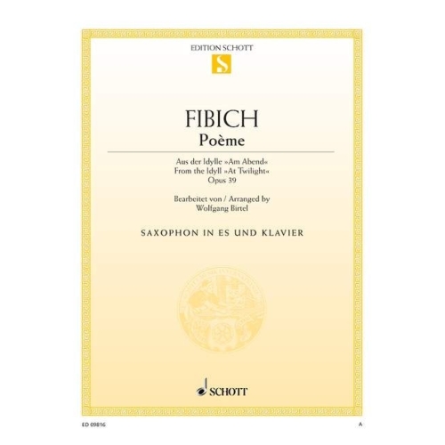 Fibich, Zdenek - Poème op. 39