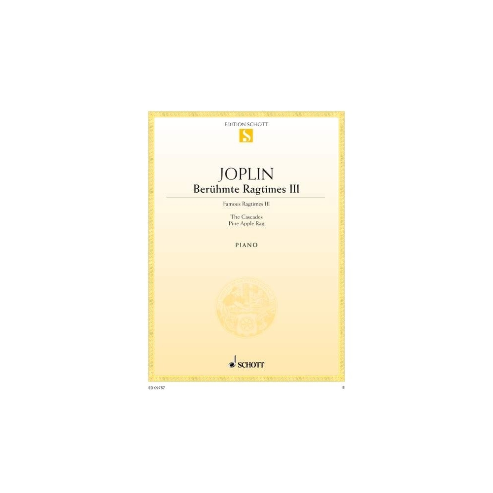 Joplin, Scott - Famous Ragtimes Vol. 3