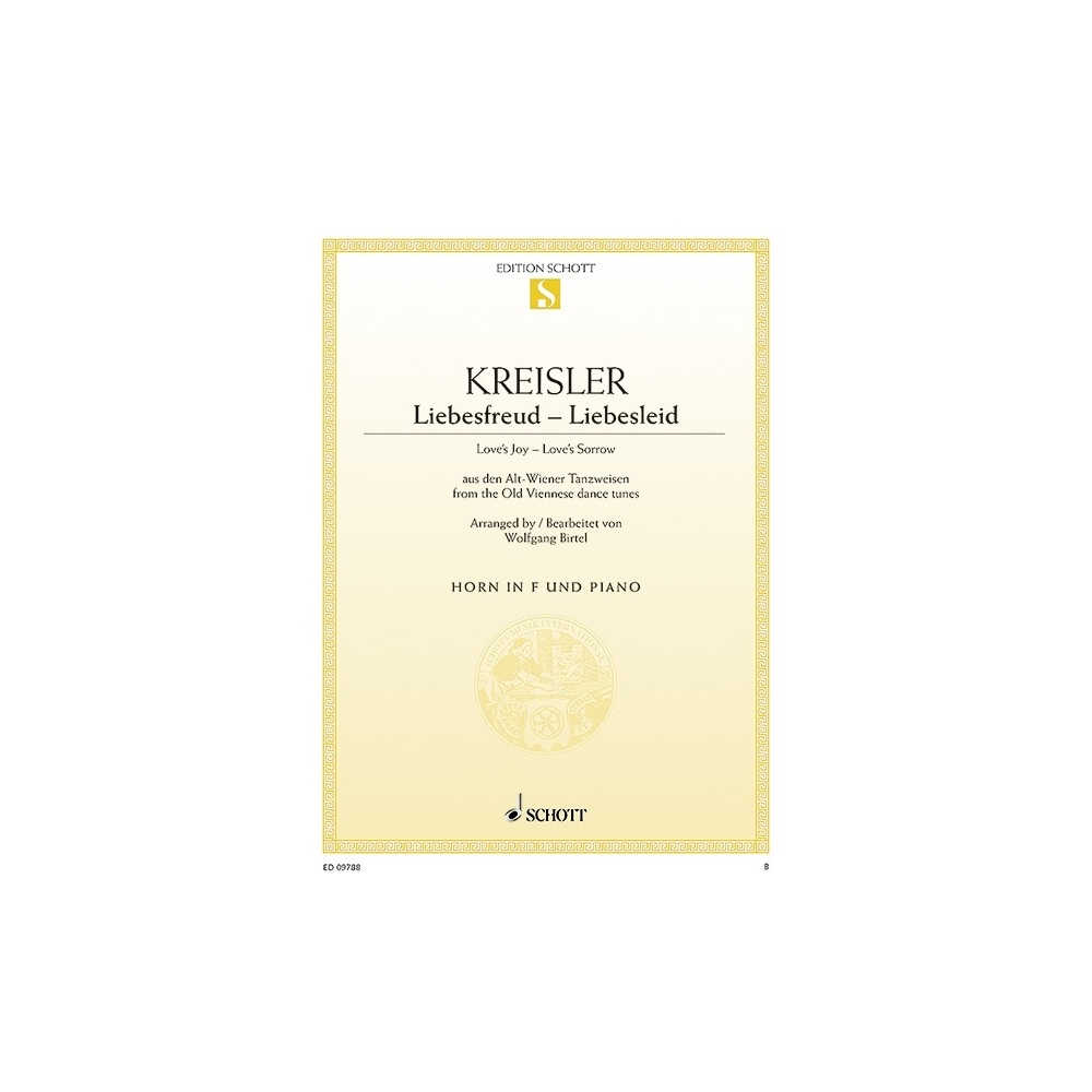 Kreisler, Fritz - Love's Joy - Love's Sorrow 