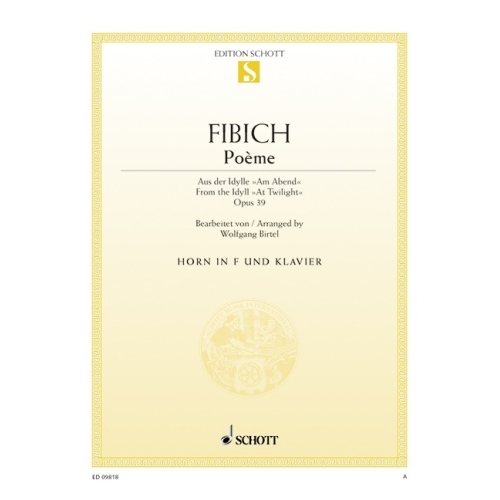 Fibich, Zdenek - Poème op. 39 