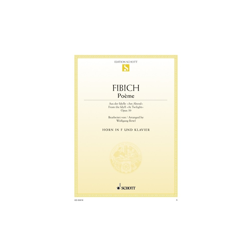 Fibich, Zdenek - Poème op. 39 