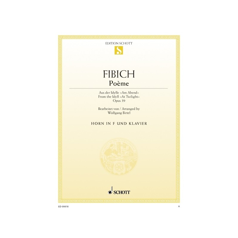 Fibich, Zdenek - Poème op. 39 