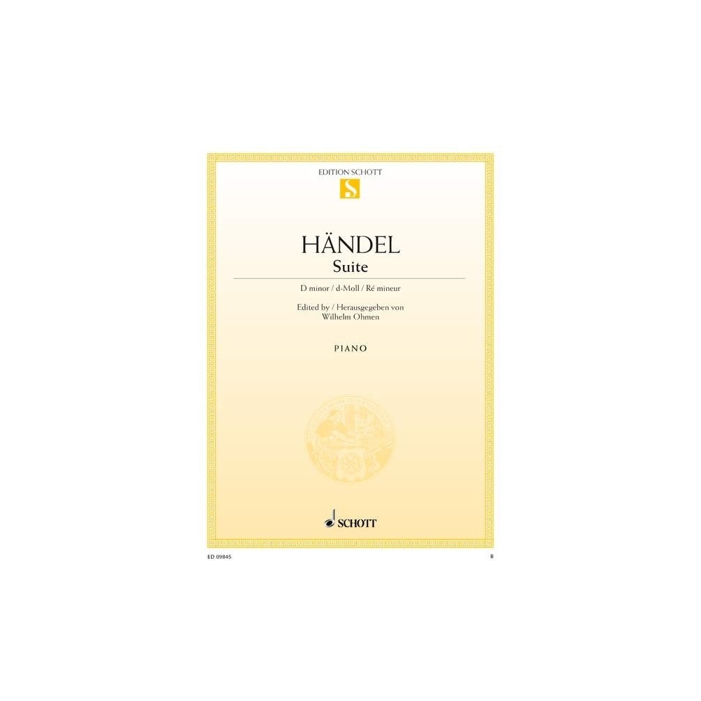 Handel, George Frideric - Suite D minor  HWV 437 (HHA II/4 - Walsh 1733 No. 4)