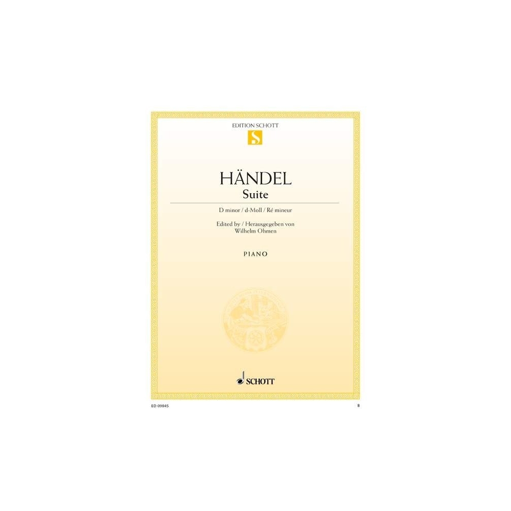 Handel, George Frideric - Suite D minor HWV 437 (HHA II/4 - Walsh 1733 No. 4) 