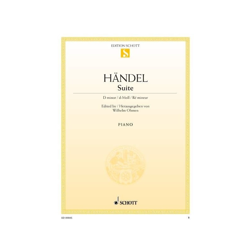 Handel, George Frideric - Suite D minor HWV 437 (HHA II/4 - Walsh 1733 No. 4) 