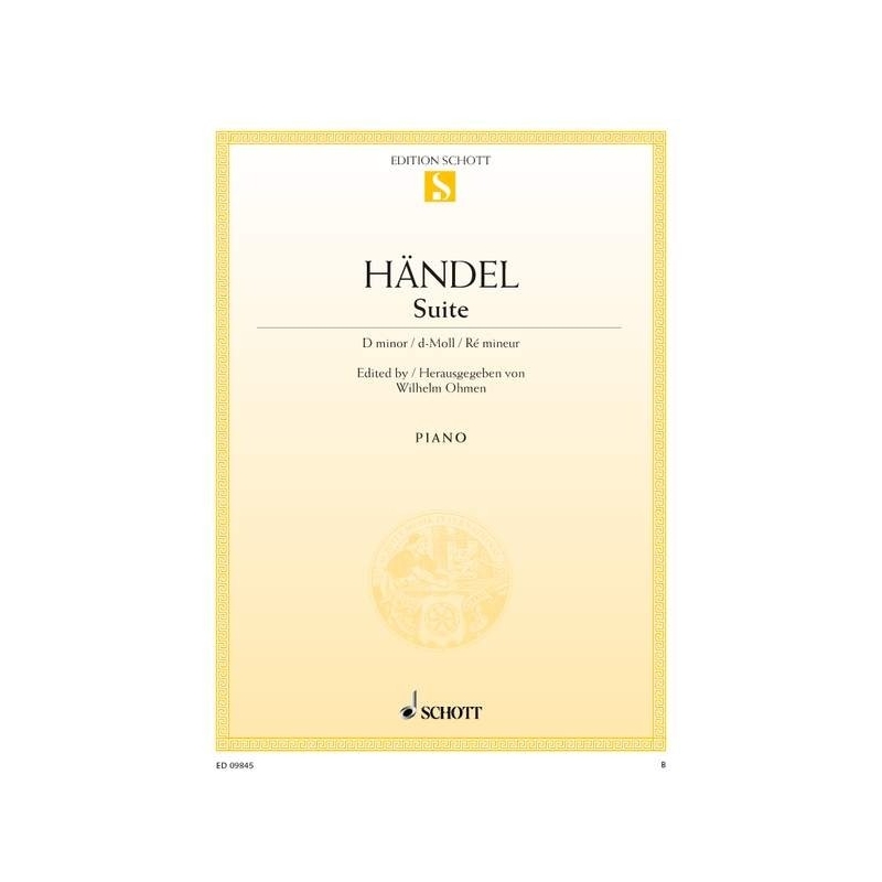 Handel, George Frideric - Suite D minor  HWV 437 (HHA II/4 - Walsh 1733 No. 4)