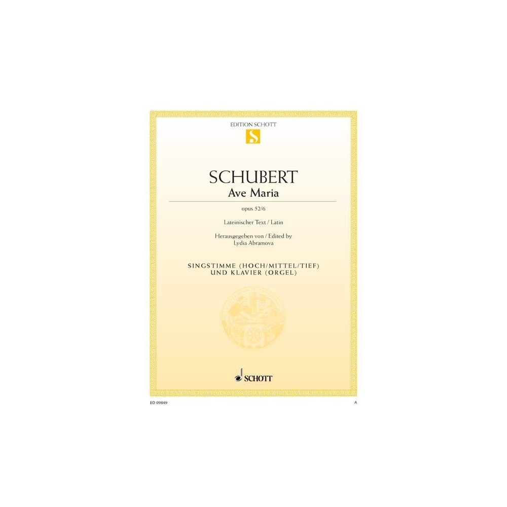 Schubert, Franz - Ave Maria op. 52/6