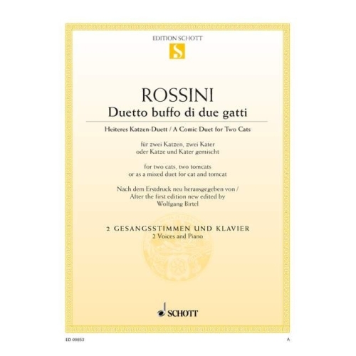 Rossini, Gioacchino Antonio - Duetto buffo di due gatti