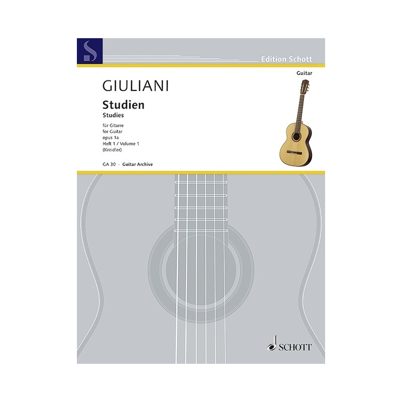 Giuliani, Mauro - Studies for Guitar op. 1a  Heft 1