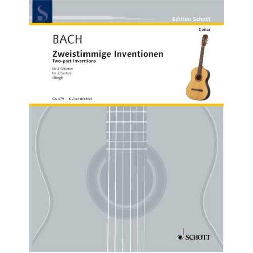 Bach, Johann Sebastian - Complete Two-part Inventions  BWV 772-786
