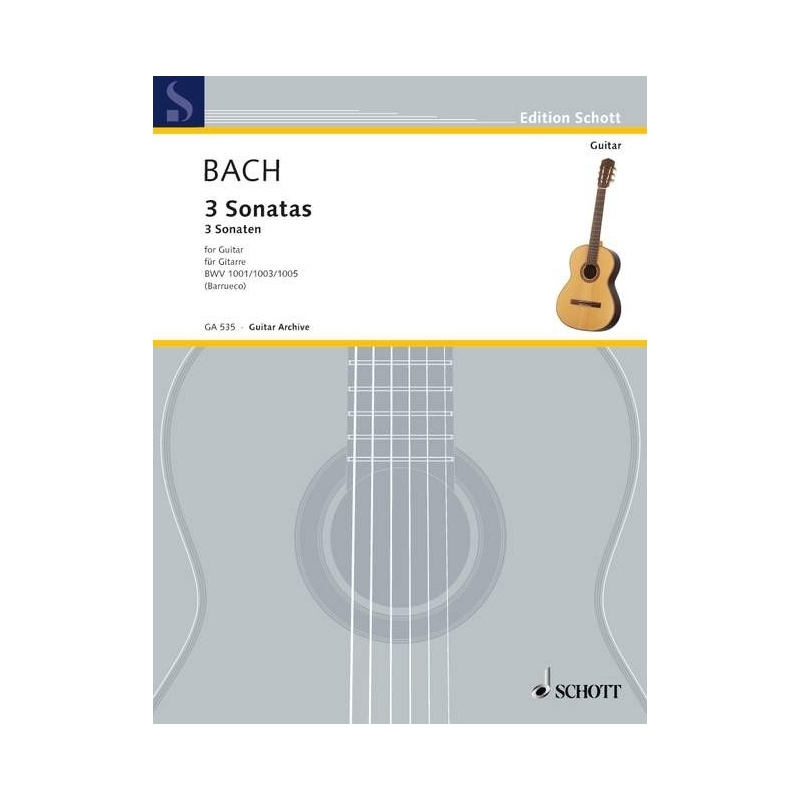 Bach, Johann Sebastian - 3 Sonatas  BWV 1001/1003/1005